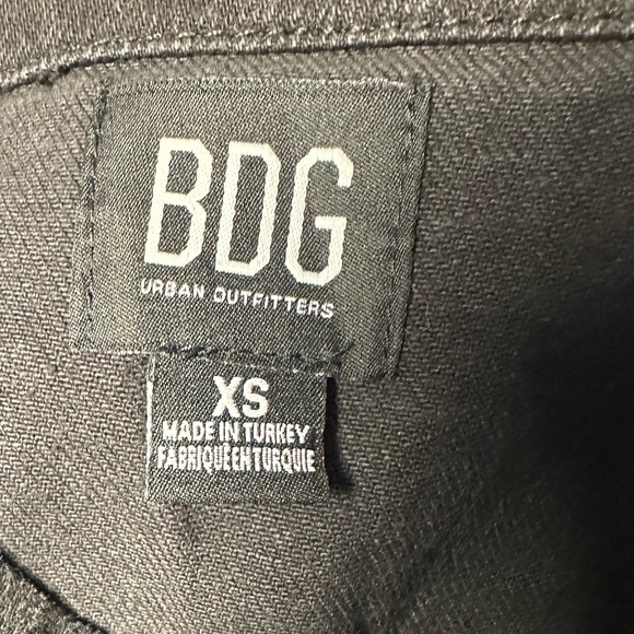 BDG Black Demin Wrap Mini Skirt - Picture 7 of 7